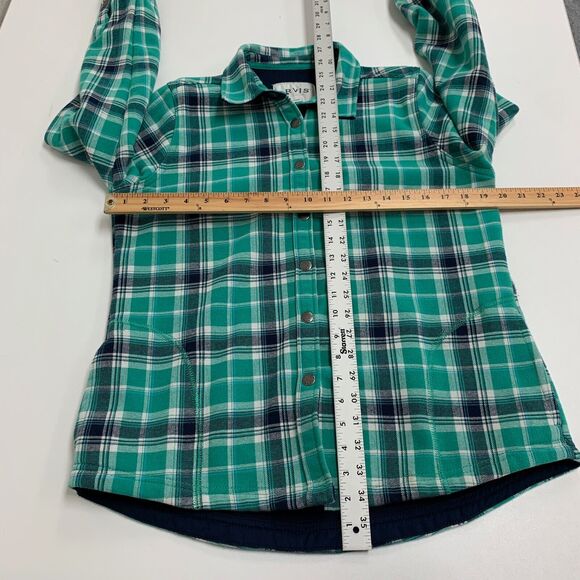 Orvis Shacket Womens S Small Cypress Plaid Long Sleeve Snap Button Fleece Lined - Picture 8 of 14